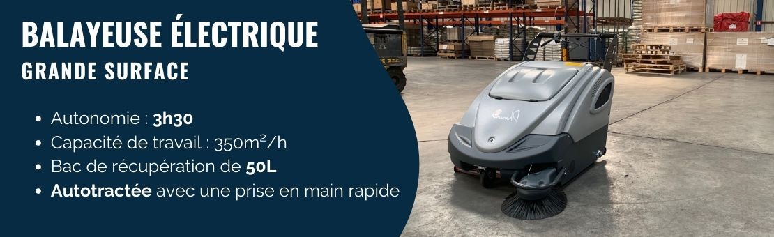 Balayeuse électrique autotractée - Grande surface